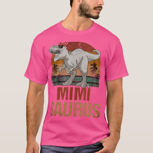 Mimisaurus T Rex Dinosaur Mimi Saurus Moederdag T-shirt (Voorkant)