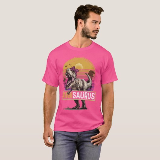 Mimisaurus T Rex T-shirt Dinosaur Mimi Saurus fami (Voorkant volledig)