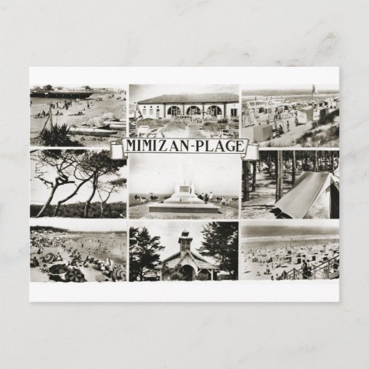 Mimizan Plage Briefkaart (Voorkant)