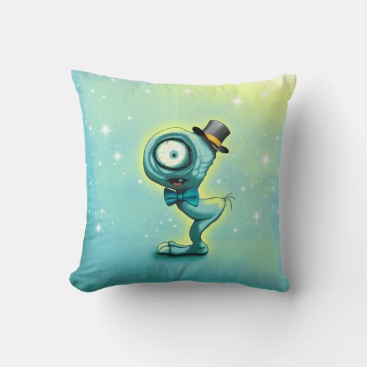 Mimo Een Leuk Mini Monster Sterrenhemel Kussen (Voorkant)