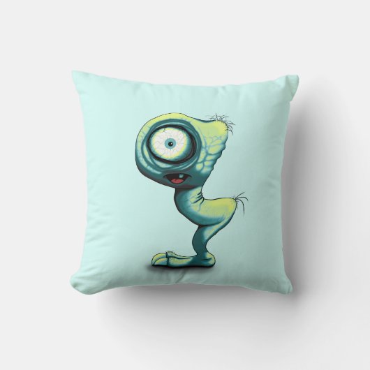 Mimo Een Schattig Mini Monster Kussen (Voorkant)