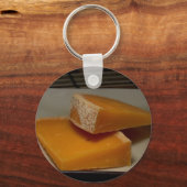Mimolette Cheese Sleutelhanger (Voorkant)