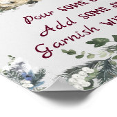 Mimosa Bar Baby Het is koud buiten Baby shower Poster (Hoek)