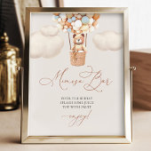 Mimosa Bar Beer Baby shower met ballonnen Foto Afdruk