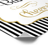 Mimosa Bar Black Gold Stripe Poster (Hoek)