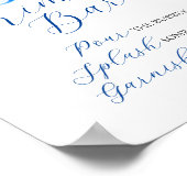 Mimosa Bar Blauwe & Gele Citroenen Poster (Hoek)