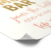 Mimosa Bar Bloemen teken Poster (Hoek)