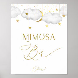 Mimosa Bar Bord, Baby Shower Game Poster
