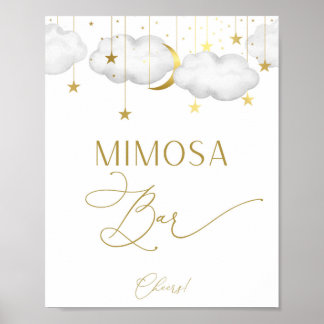 Mimosa Bar bord, Baby Shower spelposter Poster