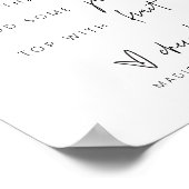 Mimosa Bar Bord Bruidsfeest Bruiloft Feest G400 Poster (Hoek)