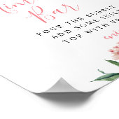 Mimosa Bar Bord Elegant Trouw Dustroze Roze  Poster (Hoek)