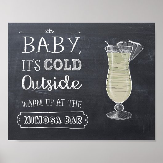 Mimosa Bar Bord Poster (Voorkant)