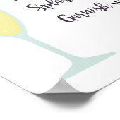 Mimosa Bar Bord Poster (Hoek)