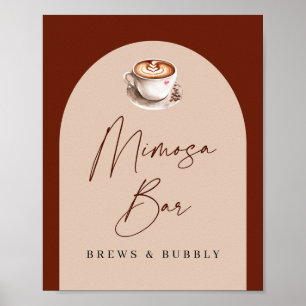 Mimosa Bar Brouwsels en Bruisende Bruiloftsborrel Poster