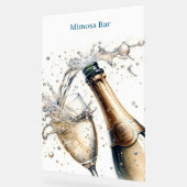 Mimosa Bar Bruidsfeest Acryl Bord (Hoek)