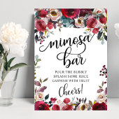 Mimosa Bar Bruidsfeest Borrel Poster