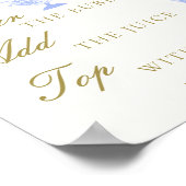 Mimosa Bar Bruidsthee China Set Blauw Wit Kant Poster (Hoek)