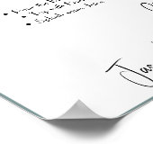 Mimosa Bar Bruiloft Bord Poster (Hoek)