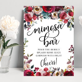 Mimosa Bar Bruiloftsfeest Poster