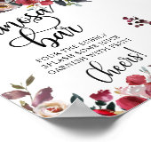 Mimosa Bar Bruiloftsfeestje Poster (Hoek)