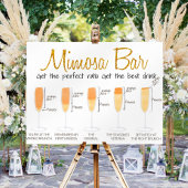 Mimosa Bar Brunch Dranken Sap Mengen Bord Poster