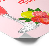 Mimosa Bar Bubbly Brunch Baby shower Poster (Hoek)