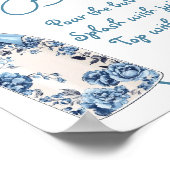 Mimosa Bar Chinoiserie Laarzen Vrijgezellenfeest b Poster (Hoek)