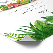 Mimosa Bar Dinosaur Baby shower Poster (Hoek)