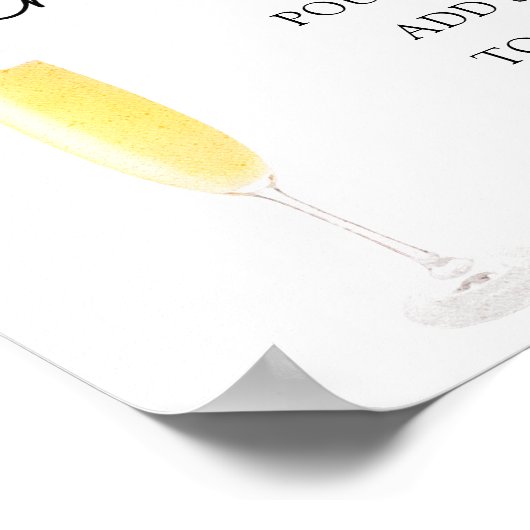 Mimosa Bar Drinkbord Poster (Hoek)