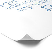 Mimosa Bar Dusty Blue Poster (Hoek)