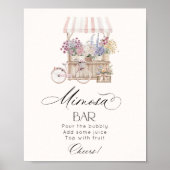 Mimosa bar Elegante Provence Buiten de markt Poster (Voorkant)