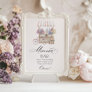 Mimosa bar Elegante Provence Buiten de markt Poster
