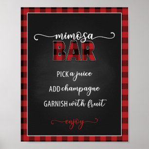Mimosa Bar Flanellen Fling 8x10 Poster/Bord Poster