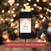 Mimosa bar Kerstmarkt Vrijgezellenfeest teken Poster