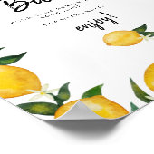 Mimosa Bar Lemon Baby shower Poster (Hoek)