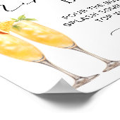 Mimosa Bar Lemon Sorrento Italiaans Trouwbord Poster (Hoek)