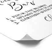 Mimosa Bar Olive Leaf Greenery Shower Sign Poster (Hoek)