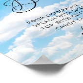 Mimosa Bar op Cloud Nine 9 Vrijgezellenfeest Poster (Hoek)