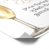 Mimosa Bar Parels en Prosecco vrijgezellenfeest Poster (Hoek)