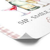 Mimosa bar Pink Fresh off market Bridal Shower Poster (Hoek)