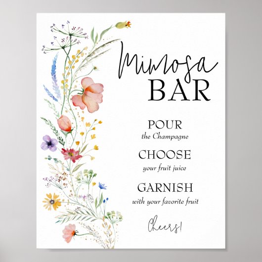 Mimosa Bar-Poster Poster (Voorkant)