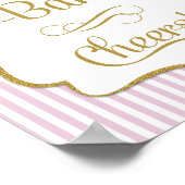 Mimosa Bar, roze gouden streep Poster (Hoek)