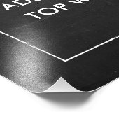 Mimosa Bar Rustic Floral Chalkboard Wedding Sign Foto Afdruk (Hoek)