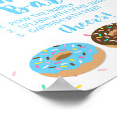 Mimosa Bar Sign Blue Donut Sprinkle Showbord Poster (Hoek)
