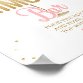 Mimosa Bar Sign Brunch en Bubble Vrijgezellenfeest Poster (Hoek)