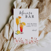 Mimosa Bar Sign, Roos Wedding Bar Sign, Kaart