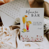 Mimosa Bar Sign, Roos Wedding Bar Sign, Kaart