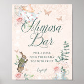 Mimosa Bar Sprookje  Alice In Wonderland Poster (Voorkant)