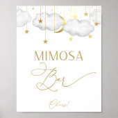 Mimosa Bar-teken, Baby shower game-Poster Poster (Voorkant)