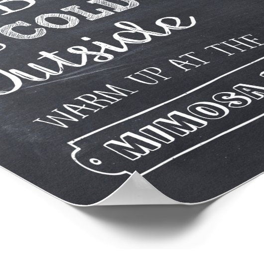 Mimosa Bar-teken Poster (Hoek)